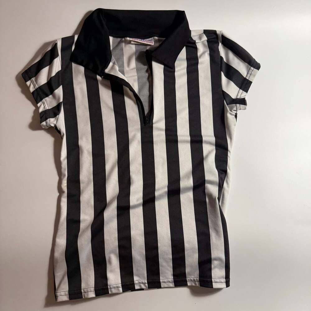 Referee shirt Sexy fitted small shirt Lycra//spandex 34-36 bust tight stretch